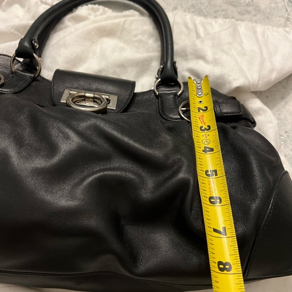 Black Leather Ferragamo Handbag - Picture 14 of 15